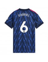 Arsenal Gabriel Magalhaes #6 Bortedrakt Dame 2025-26 Korte ermer
